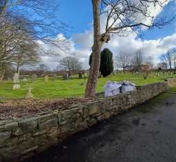 St Bede's Cemetery, St Bede's RC Church, Church Street, Sacriston © DCC 05/03/2022